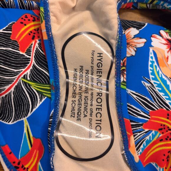 NWT Swimsuits For All Size 4 Hawaiian Floral Print Swim Bottoms Slimming Bikini - Picture 4 of 7